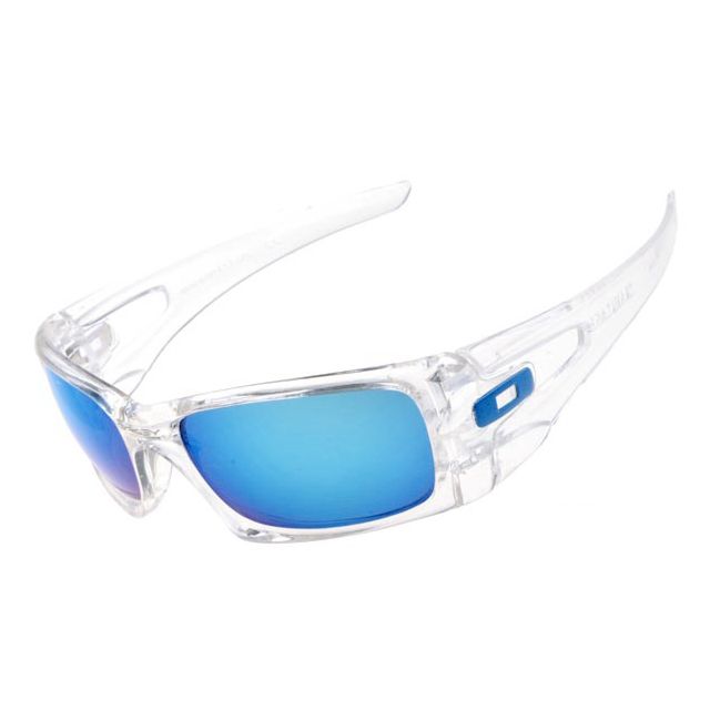Oakley crankcase sunglasses matte clear/ice iridium polarized