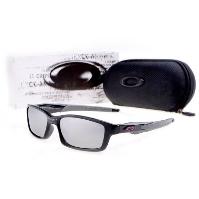 Oakley crosslink sunglasses polished black/silver iridium