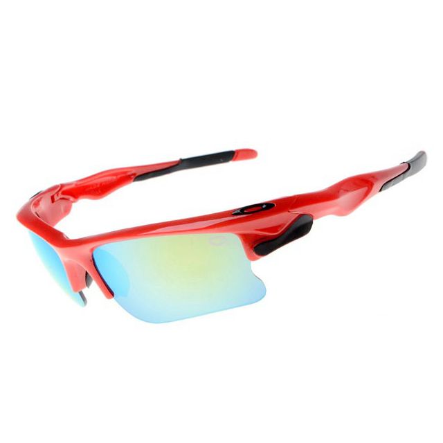 Oakley fast jacket Sunglasses polished red/ruby clear
