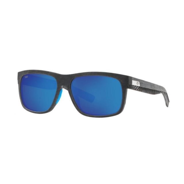 Costa Baffin Men's Sunglasses Net Gray With Blue Rubber/Blue Mirror