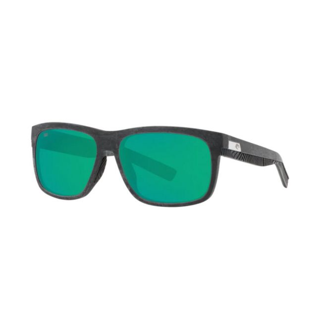 Costa Baffin Men's Sunglasses Net Gray With Gray Rubber/Green Mirror