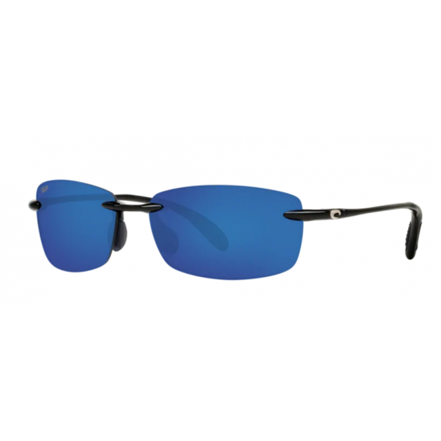 Costa Ballast Men's Sunglasses Shiny Black/Blue Mirror