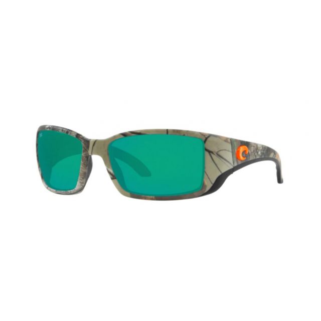 Costa Blackfin Men's Sunglasses Realtree Xtra Camo Orange Logo/Green Mirror