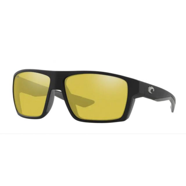 Costa Bloke Men's Sunglasses Matte Black/Sunrise Silver Mirror