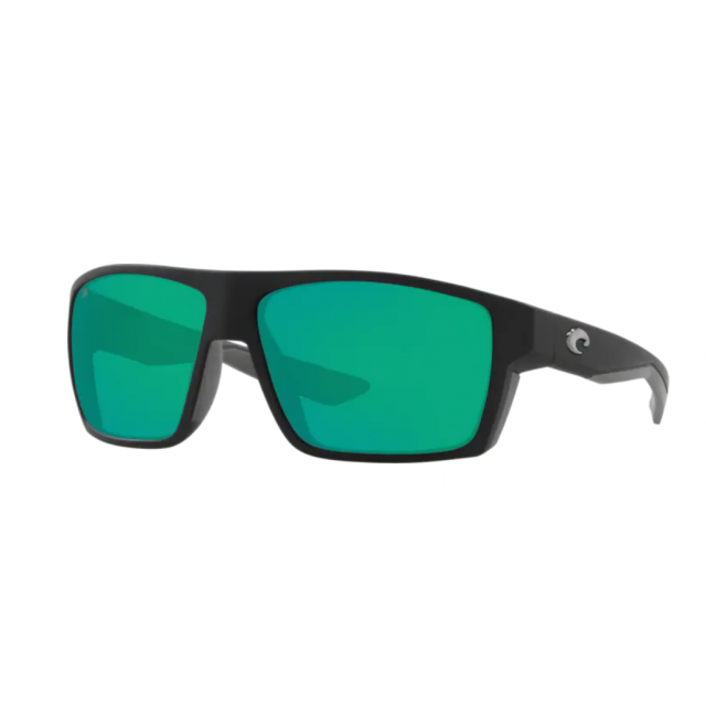 Costa Bloke Men's Sunglasses Matte Black/Green Mirror