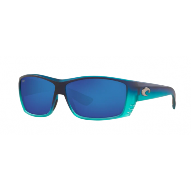 Costa Cat Cay Men's Sunglasses Matte Caribbean Fade/Blue Mirror