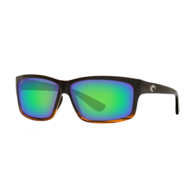 Costa Cut Men's Sunglasses Coconut Fade/Green Mirror