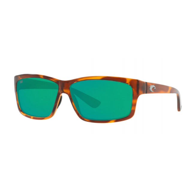Costa Cut Men's Sunglasses Honey Tortoise/Green Mirror
