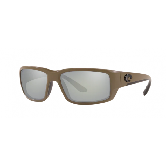 Costa Fantail Men's Sunglasses Matte Moss/Gray Silver Mirror