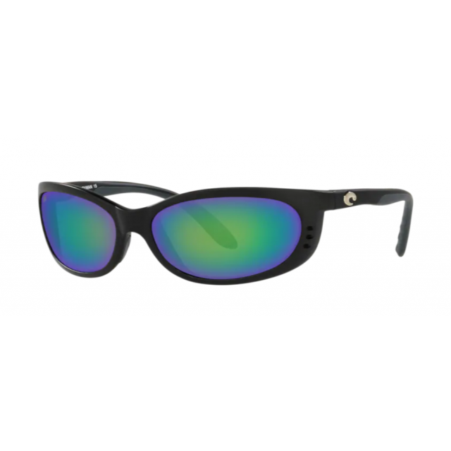 Costa Fathom Men's Sunglasses Matte Black/Green Mirror