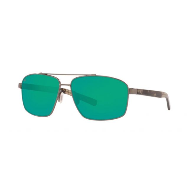 Costa Flagler Men's Sunglasses Brushed Gunmetal/Green Mirror