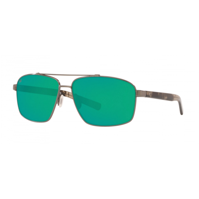 Costa Flagler Men's Sunglasses Silver/Green Mirror
