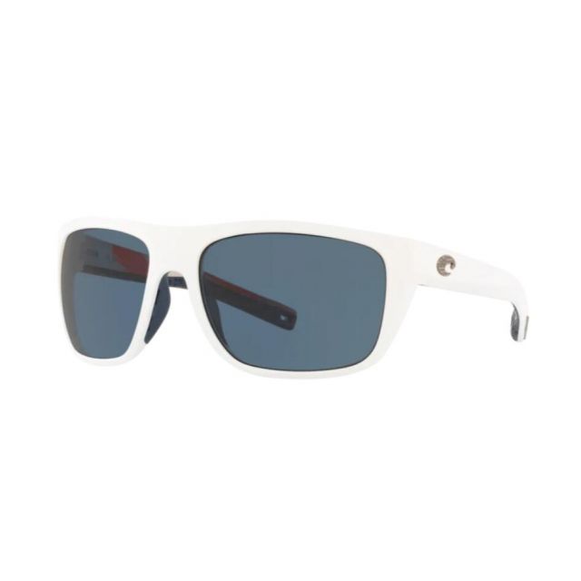 Costa Freedom Series Broadbill Men's Sunglasses Matte Usa White/Gray