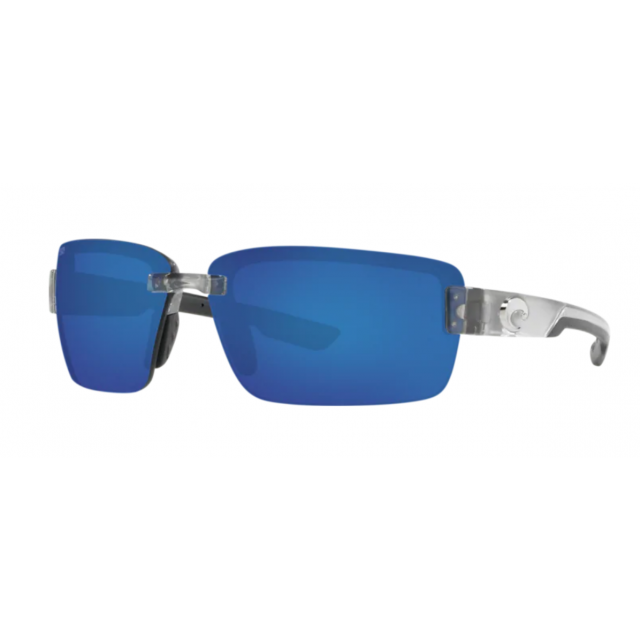Costa Galveston Men's Sunglasses Silver/Blue Mirror