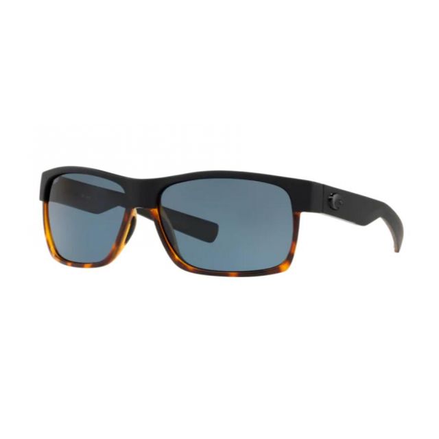 Costa Half Moon Men's Sunglasses Black/Shiny Tort/Gray
