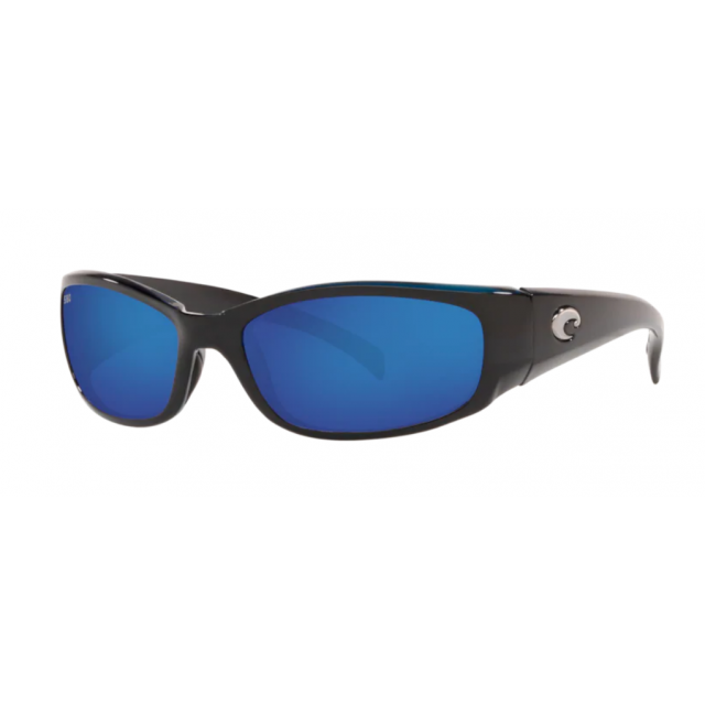 Costa Hammerhead Men's Sunglasses Shiny Black/Blue Mirror