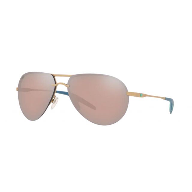 Costa Helo Men's Sunglasses Matte Champagne/Copper Silver Mirror