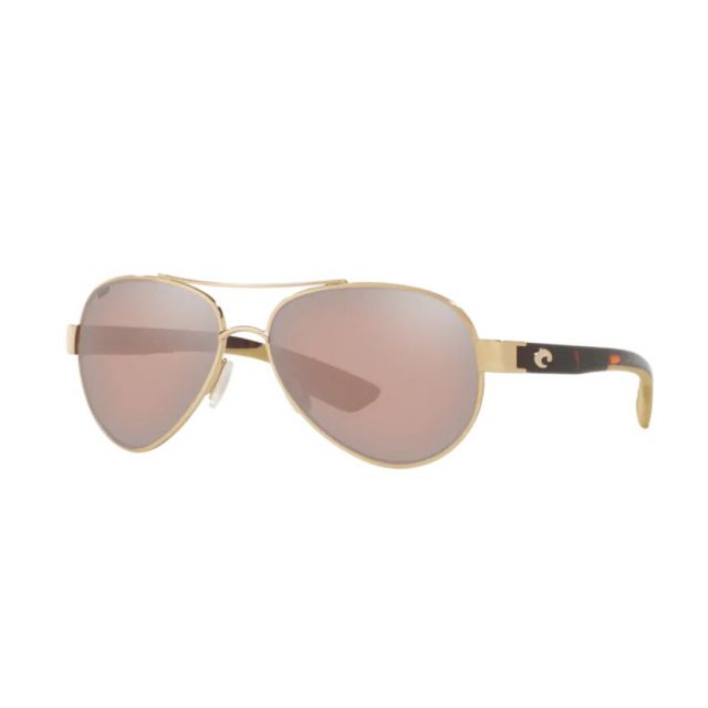 Costa Loreto Men's Sunglasses Rose Gold/Copper Silver Mirror