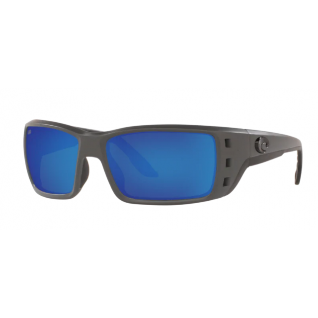 Costa Permit Men's Sunglasses Matte Gray/Blue Mirror