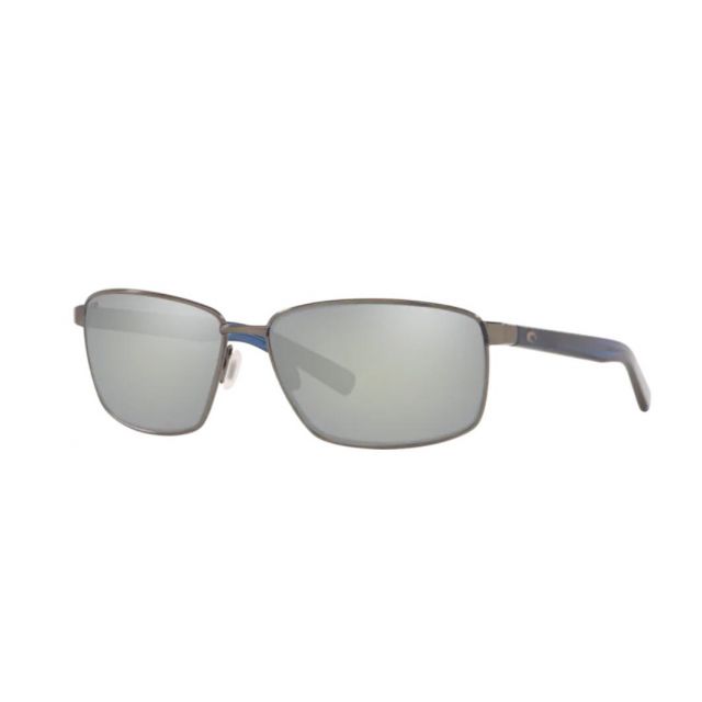 Costa Ponce Men's Sunglasses Brushed Gunmetal/Gray Silver Mirror