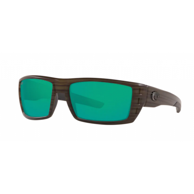 Costa Rafael Men's Sunglasses Matte Olive Teak/Green Mirror