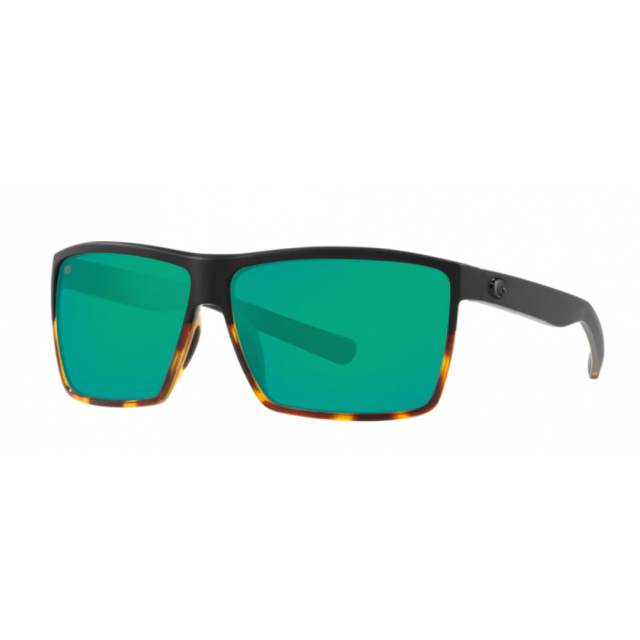 Costa Rincon Men's Sunglasses Black/Shiny Tort/Green Mirror