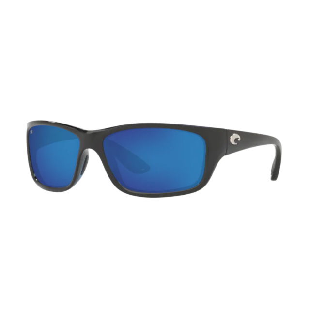 Costa Tasman Sea Men's Sunglasses Shiny Black/Blue Mirror