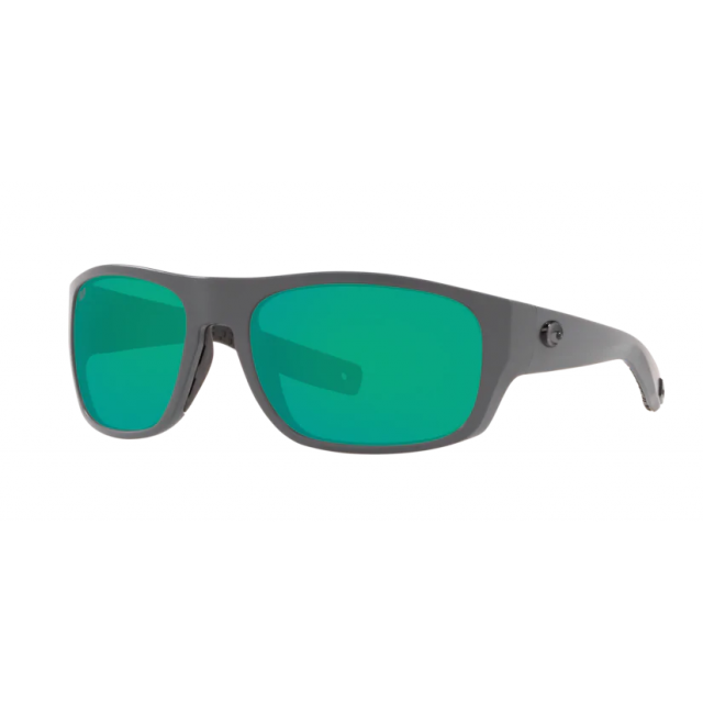 Costa Tico Men's Sunglasses Matte Gray/Green Mirror