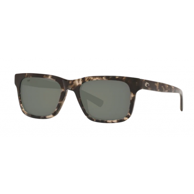 Costa Tybee Men's Sunglasses Shiny Black Kelp/Gray