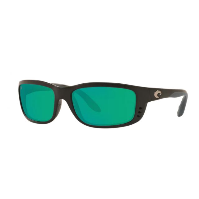 Costa Zane Men's Sunglasses Matte Black/Green Mirror