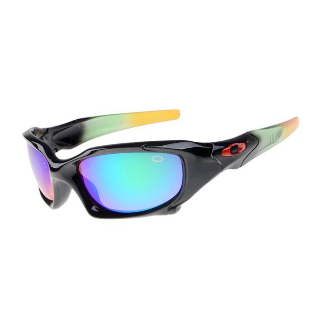 Oakley pit boss sunglasses in polished black / ice iridium