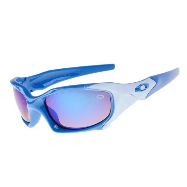 Oakley pit boss sunglasses in polished blue / ice iridium