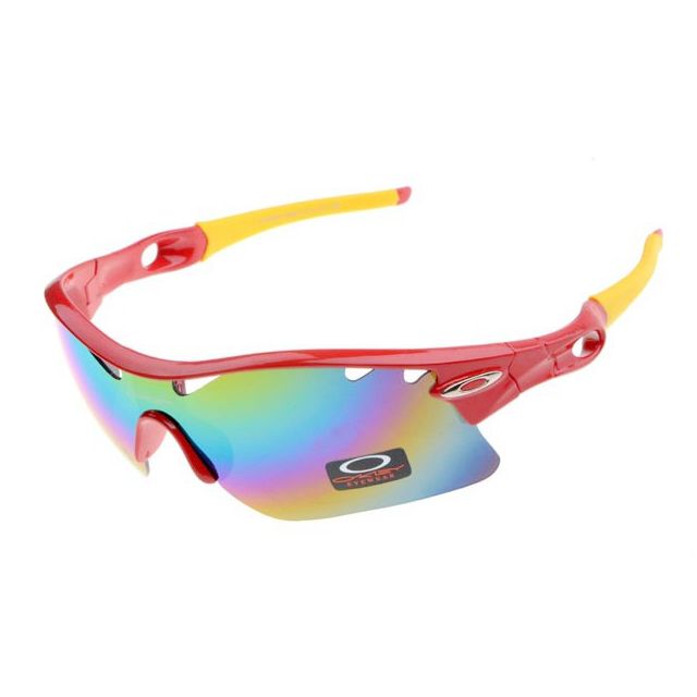 Oakley radar path photochromic sunglasses in red metallic / fire iridium