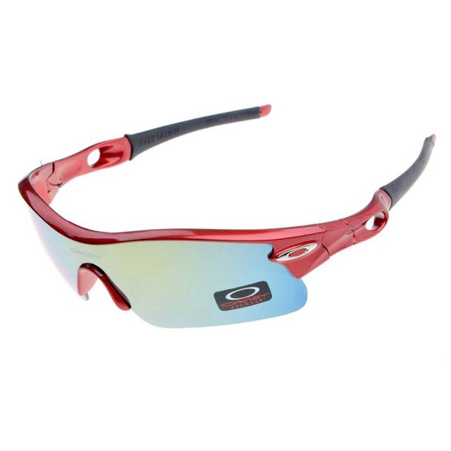 Oakley radar pitch sunglasses in red metallic / ice iridium