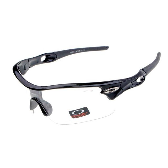 Oakley radar pitch sunglasses in polished black / clear iridium