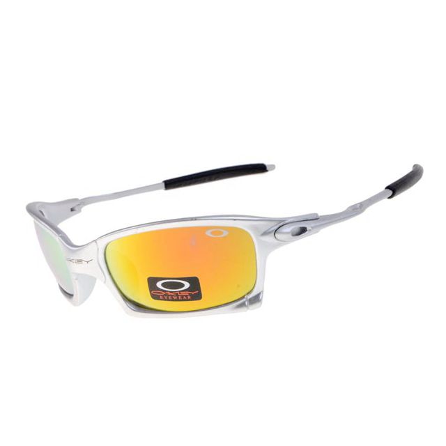 Oakley x squared sunglasses in silver / fire iridium