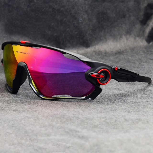 Oakley Jawbreaker Sunglasses Polished Black/Ruby Iridium