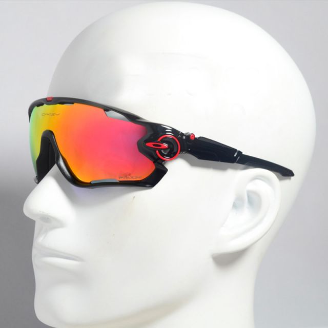 Oakley Jawbreaker Sunglasses Polished Black/Ruby Iridium for sale