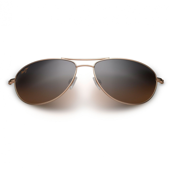Maui Jim Baby Beach Sunglasses Gold Frame Polarized Brow Lens