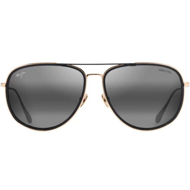 Maui Jim Fair Winds Sunglasses Gold Frame Polarized Gray Lens