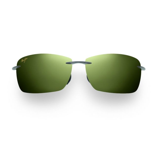 Maui Jim Light House Sunglasses Black Frame Polarized Green Lens