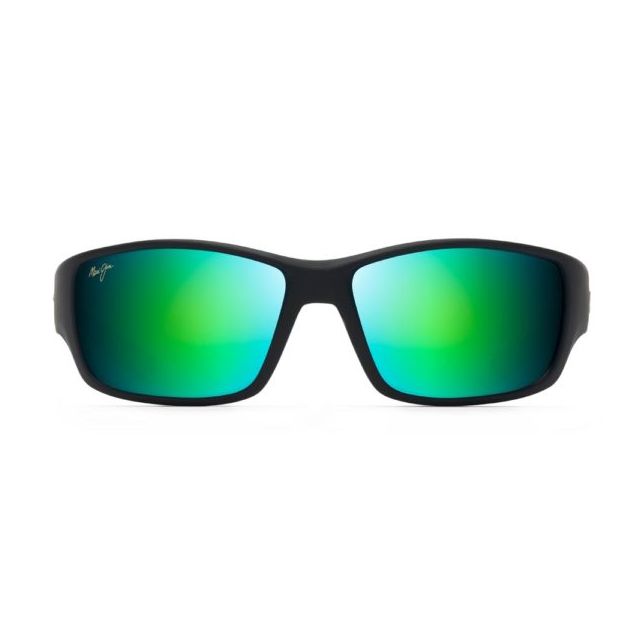 Maui Jim Local Kine Sunglasses Black Frame Polarized Green Lens
