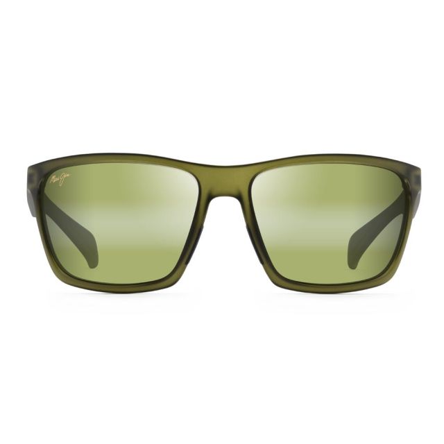 Maui Jim Makoa Sunglasses Khaki Green Frame Polarized Green Lens
