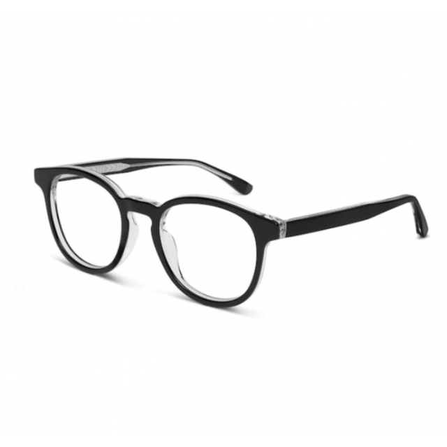 Maui Jim MJO2208 Acetate Eyeglasses Lens Clear Frame Black Crystal
