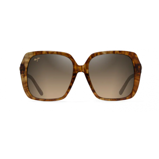 Maui Jim Poolside Sunglasses Caramel Tiger Frame Polarized Brown Lens