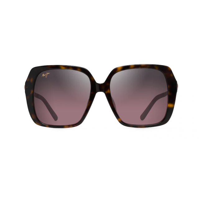 Maui Jim Poolside Sunglasses Tortoise Frame Polarized Rose Lens