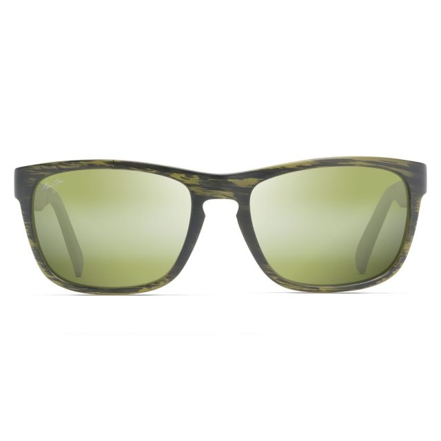 Maui Jim South Swell Sunglasses Matte Green Frame Polarized Green Lens