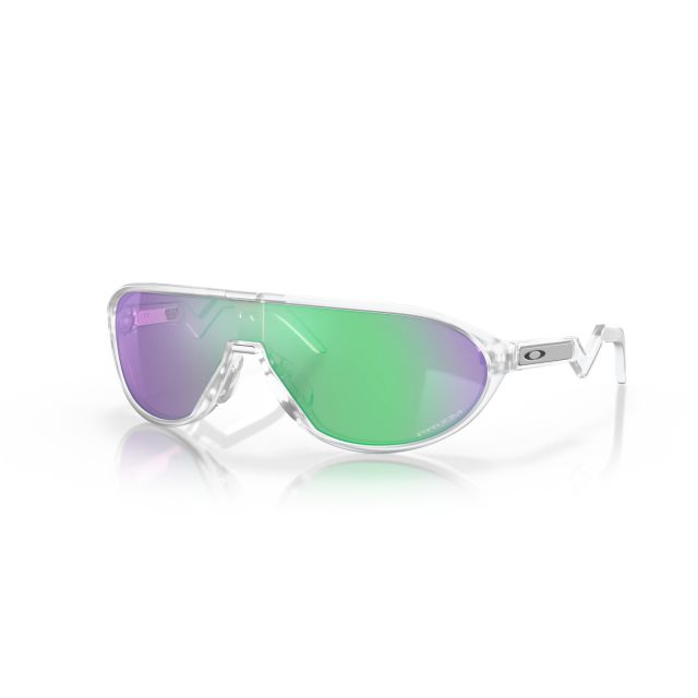 Oakley CMDN sunglasses Matte Clear frame Prizm Road Jade lens