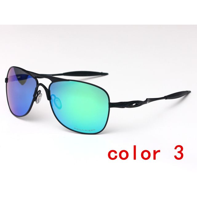 Oakley Crosshair Sunglasses Black Frame Blue Polarized Lens