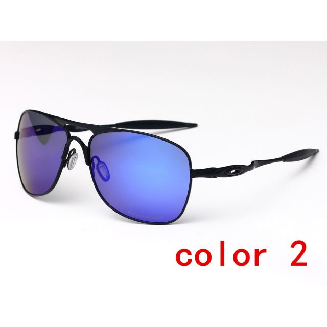 Oakley Crosshair Sunglasses Black Frame Prizm Blue Polarized Lens